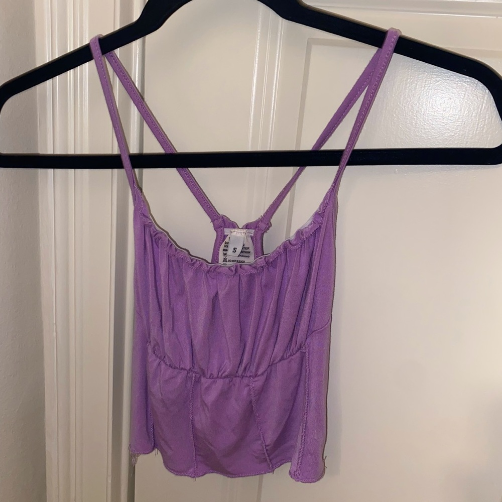 Urban outfitters small purple crop top